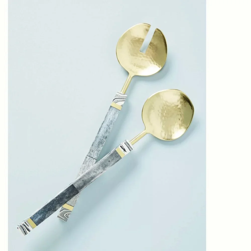 ⭐️Evie Serving Hipster Hippie Artsy Chic Fancy Classy Classic Utensils, Set of 2